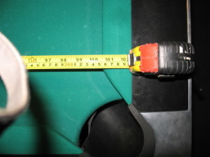 To determine pool table room size, measure your pool table play field.